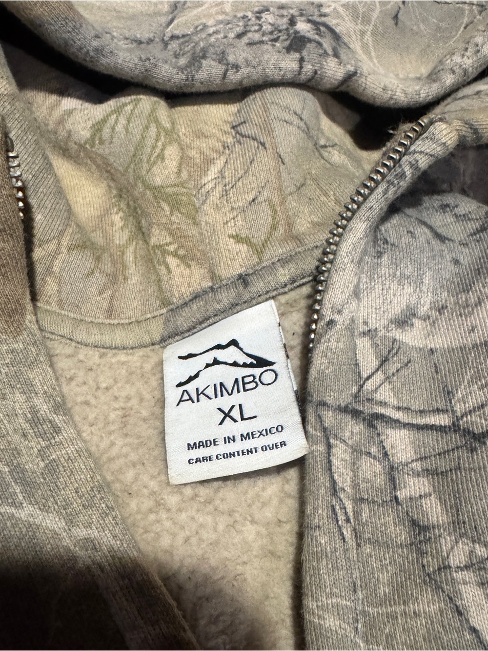 Akimbo Club RealTree Zip-Up Hoodie XL AUTHENTIC - Picture 6 of 8